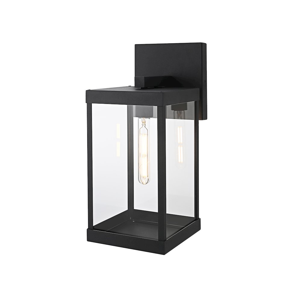 Peter 7 Inch Outdoor Wall Sconce In Black. Picture 7