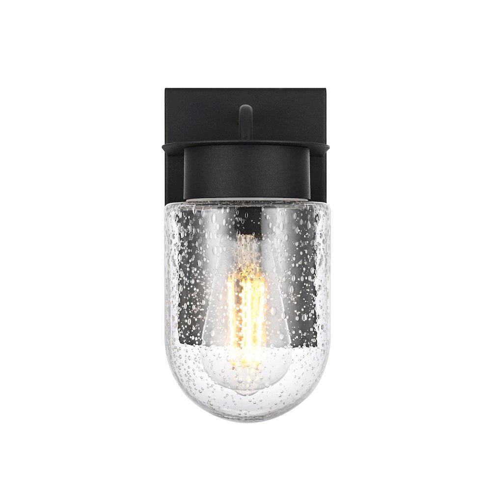 Rafael 5 Inch Outdoor Wall Sconce In Black. Picture 1