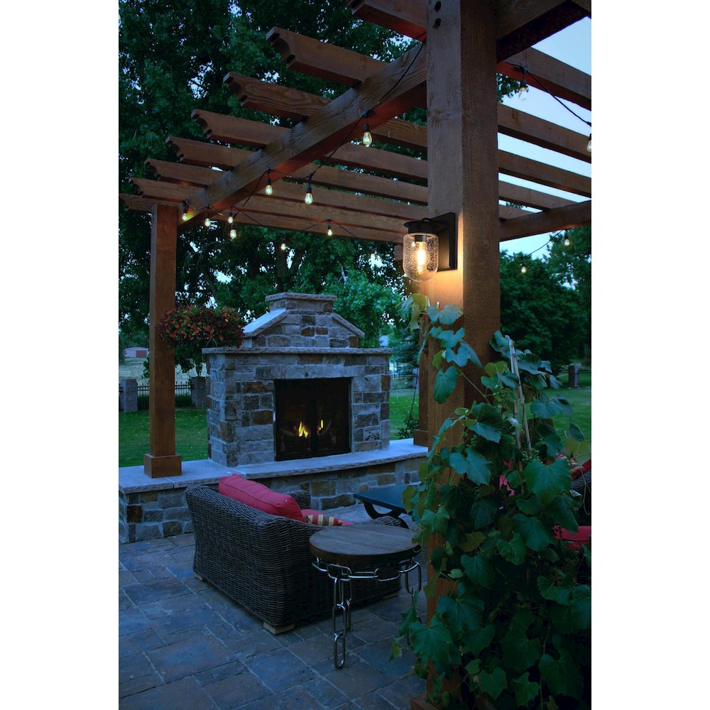 Rafael 5 Inch Outdoor Wall Sconce In Black. Picture 2