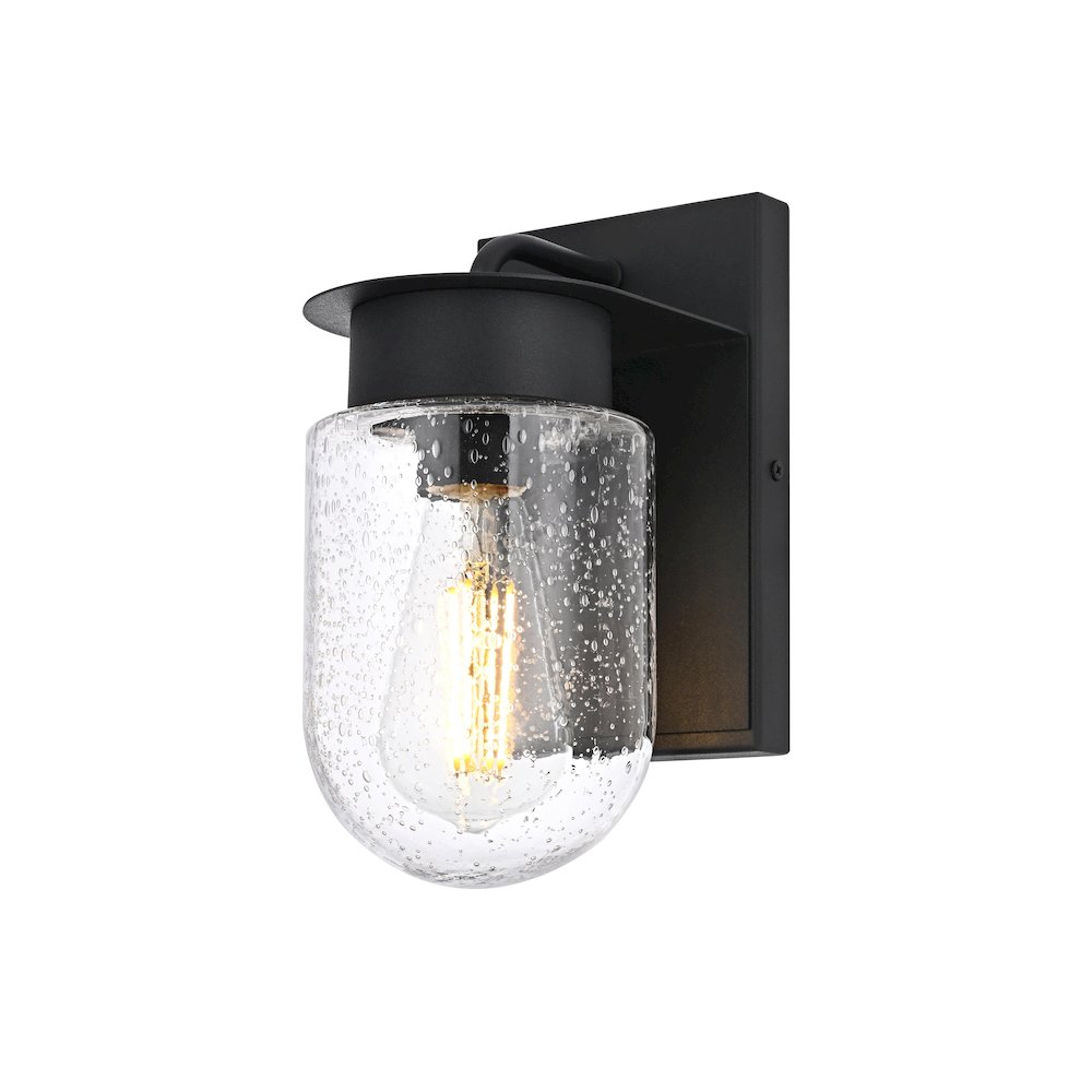 Rafael 5 Inch Outdoor Wall Sconce In Black. Picture 3