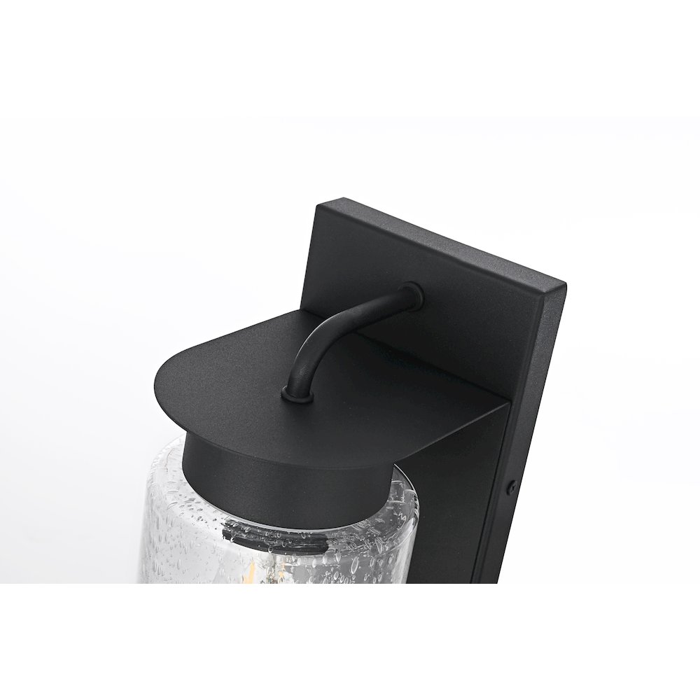 Rafael 5 Inch Outdoor Wall Sconce In Black. Picture 4