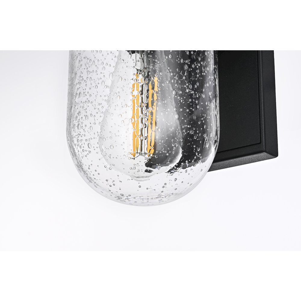 Rafael 5 Inch Outdoor Wall Sconce In Black. Picture 6