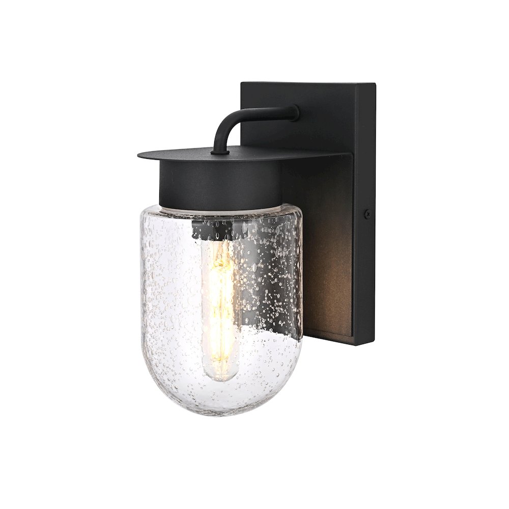Rafael 5 Inch Outdoor Wall Sconce In Black. Picture 7