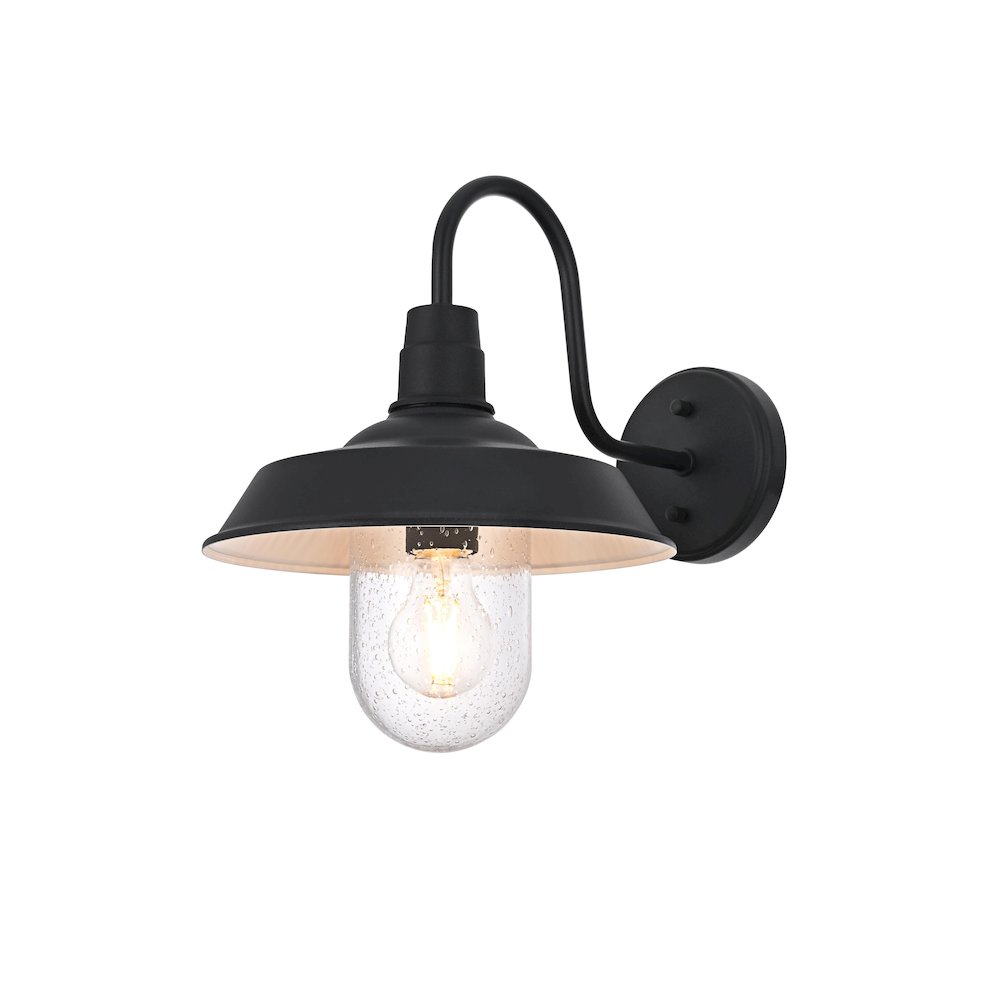 Rayan 10 Inch Outdoor Wall Sconce In Black. Picture 3