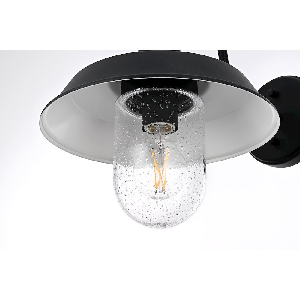 Rayan 10 Inch Outdoor Wall Sconce In Black. Picture 5