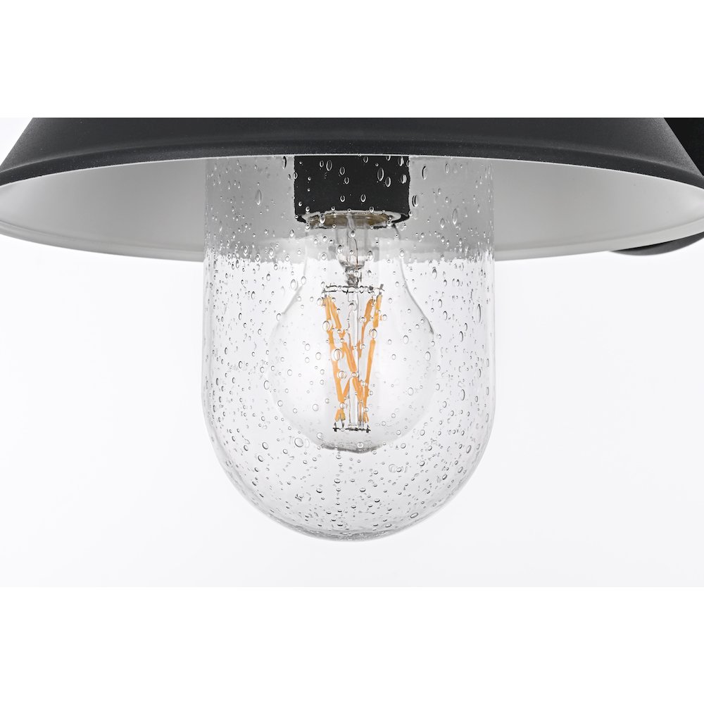 Rayan 10 Inch Outdoor Wall Sconce In Black. Picture 6