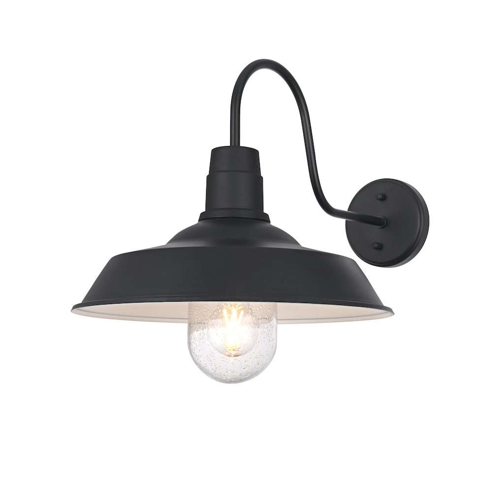 Rayan 14 Inch Outdoor Wall Sconce In Black. Picture 3