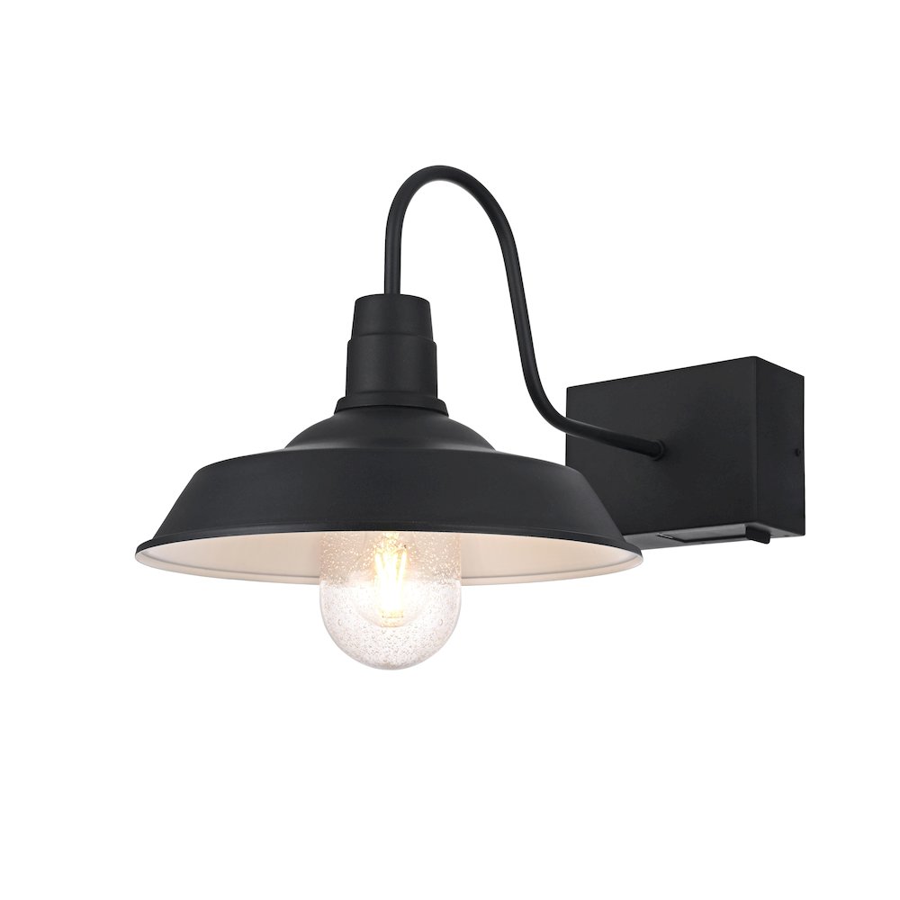 Rayan 14 Inch Outdoor Wall Sconce In Black. Picture 3