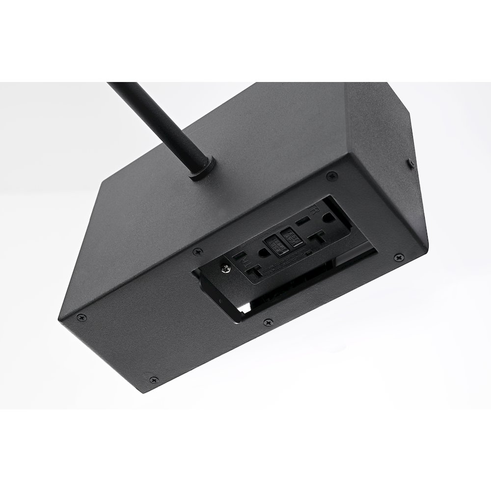 Rayan 14 Inch Outdoor Wall Sconce In Black. Picture 6
