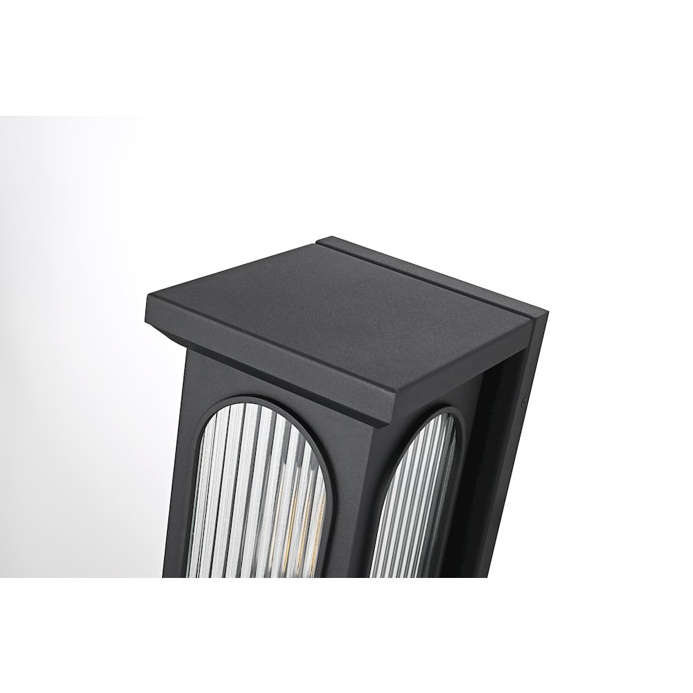 Sevyn 8 Inch Outdoor Wall Sconce In Black. Picture 4