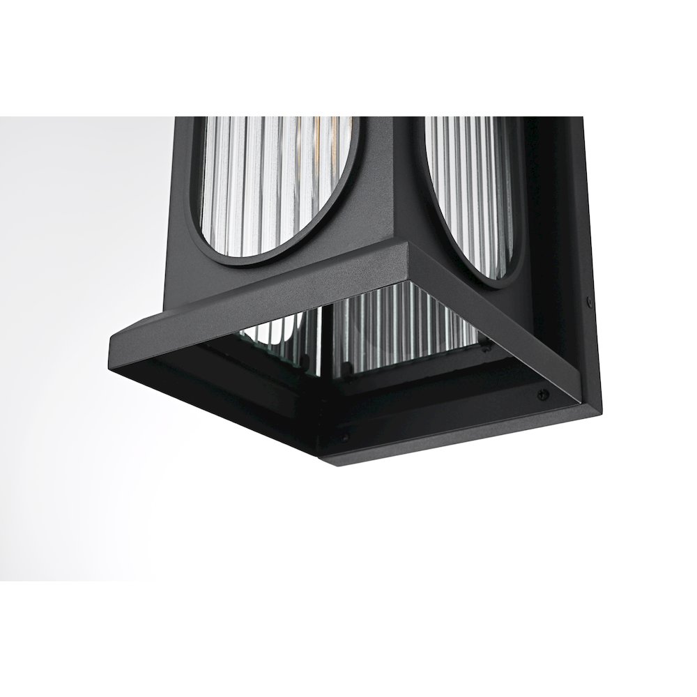 Sevyn 8 Inch Outdoor Wall Sconce In Black. Picture 6