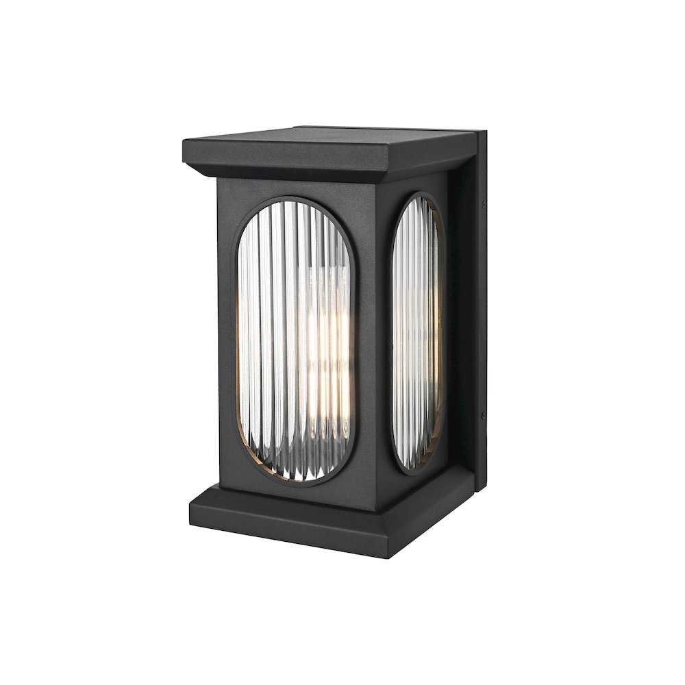 Sevyn 8 Inch Outdoor Wall Sconce In Black. Picture 7