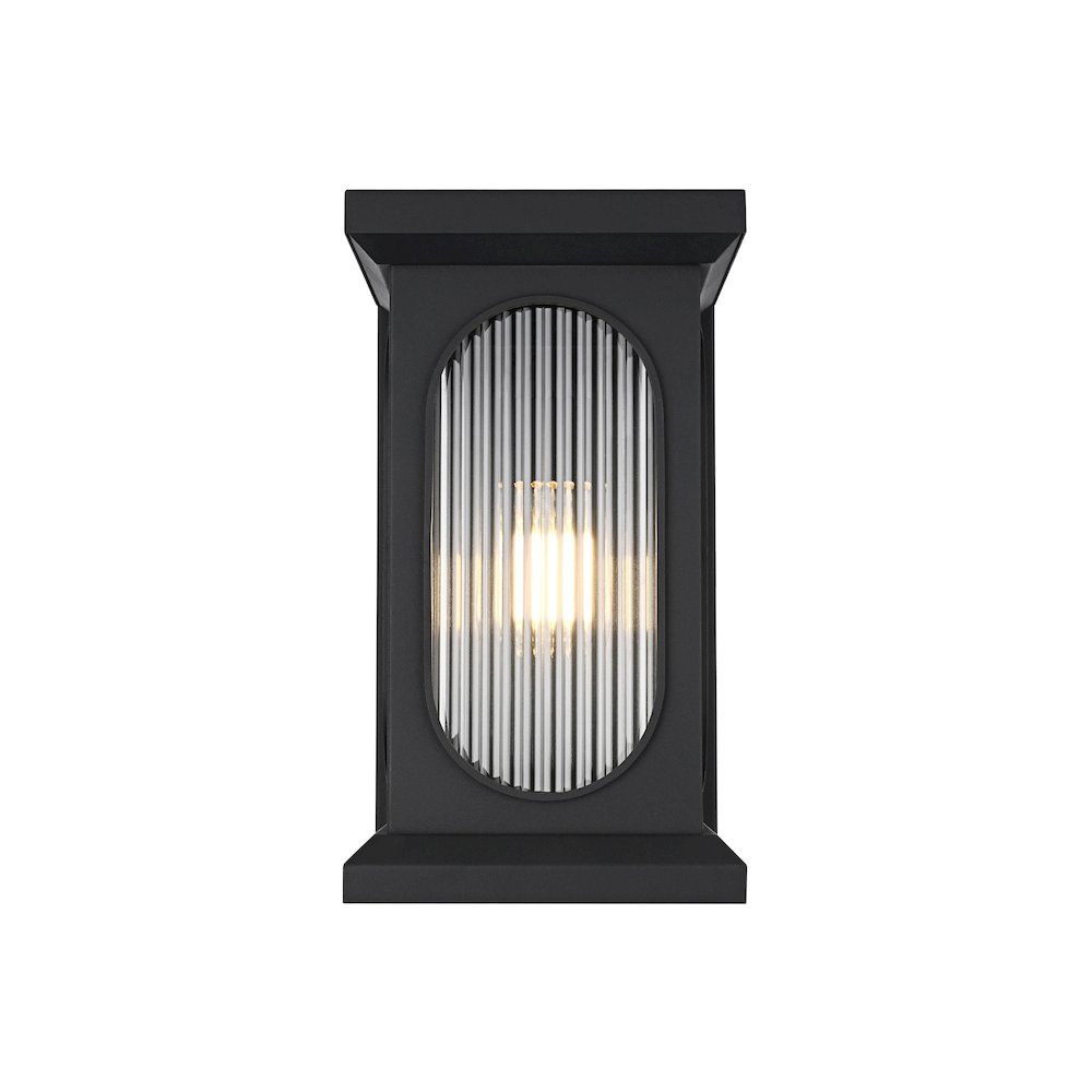 Sevyn 9 Inch Outdoor Wall Sconce In Black. Picture 1