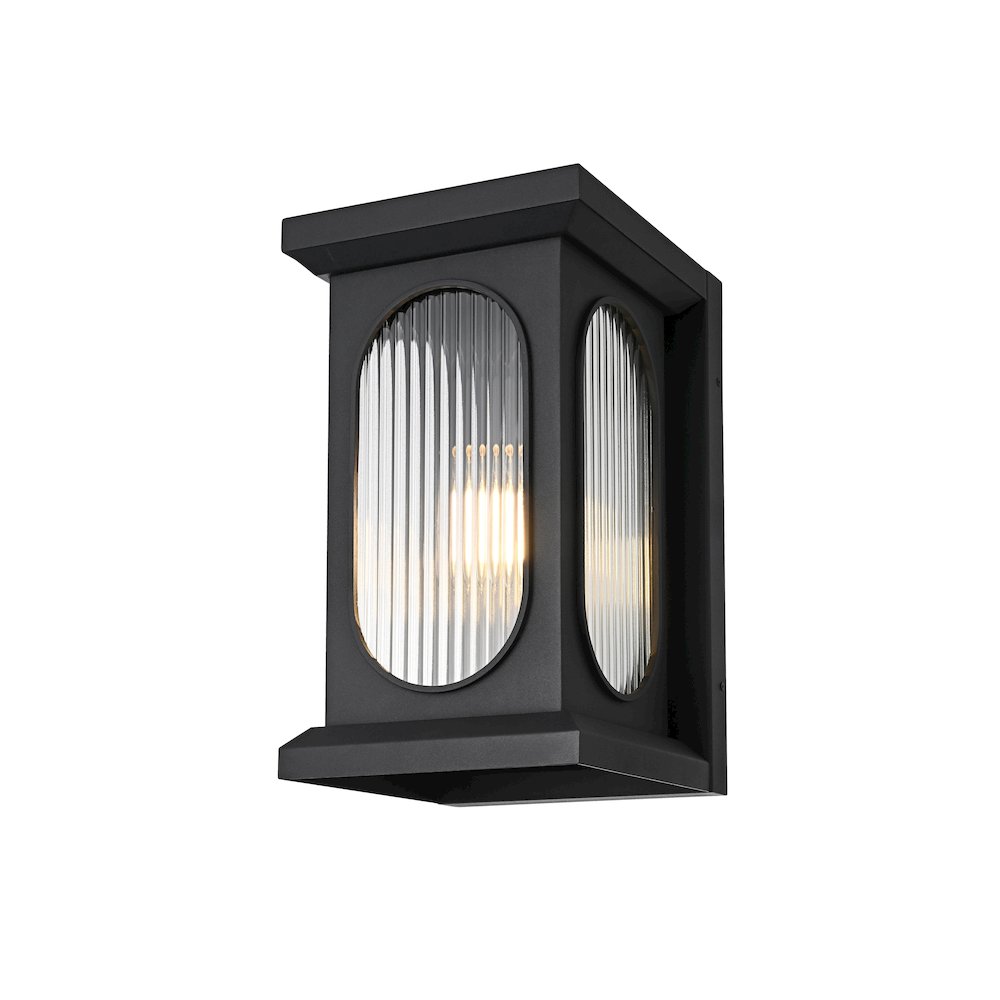 Sevyn 9 Inch Outdoor Wall Sconce In Black. Picture 3