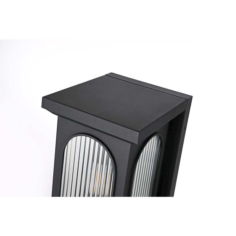 Sevyn 9 Inch Outdoor Wall Sconce In Black. Picture 4