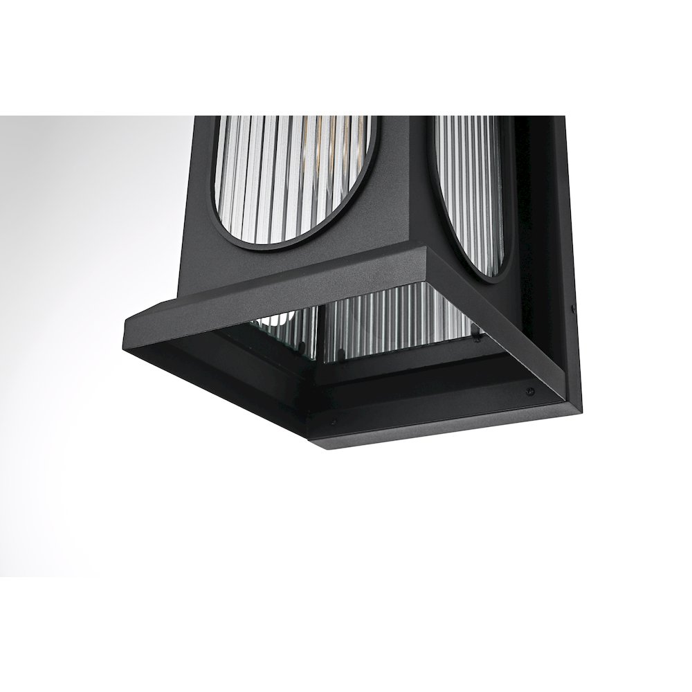 Sevyn 9 Inch Outdoor Wall Sconce In Black. Picture 6