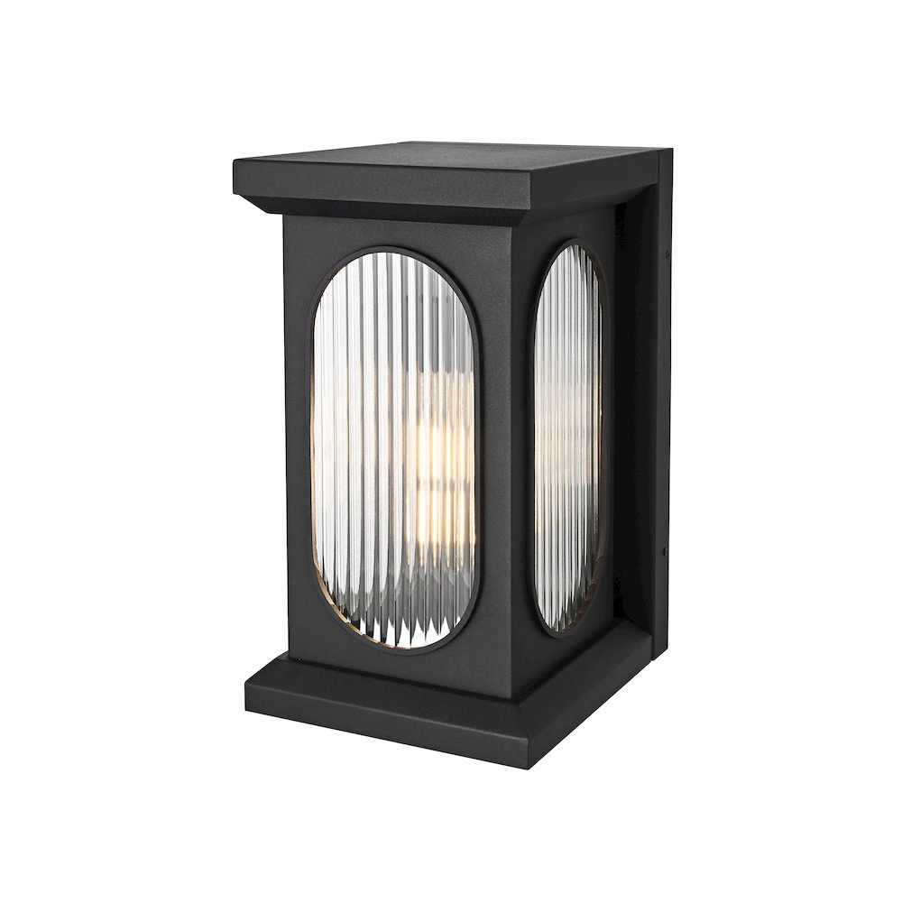 Sevyn 9 Inch Outdoor Wall Sconce In Black. Picture 7