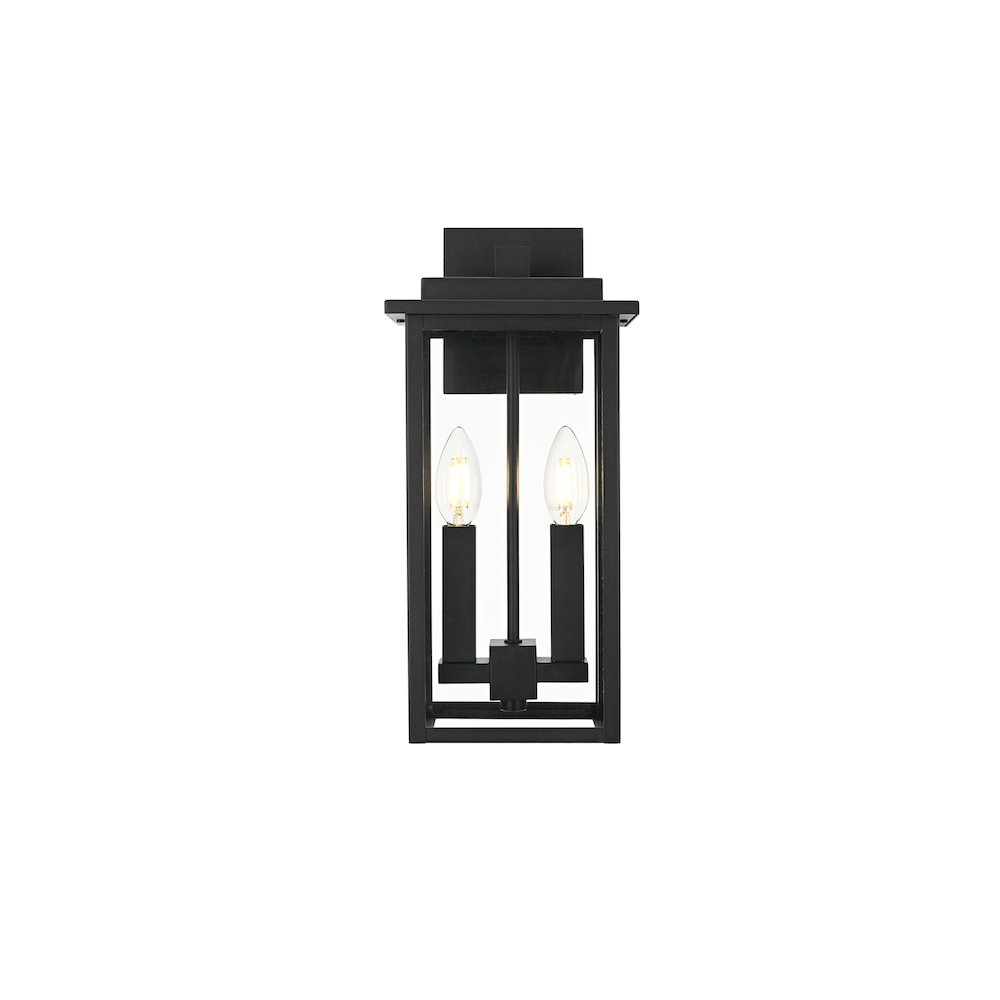 Kaysen 7 inch Outdoor Wall Sconce in Black. Picture 1
