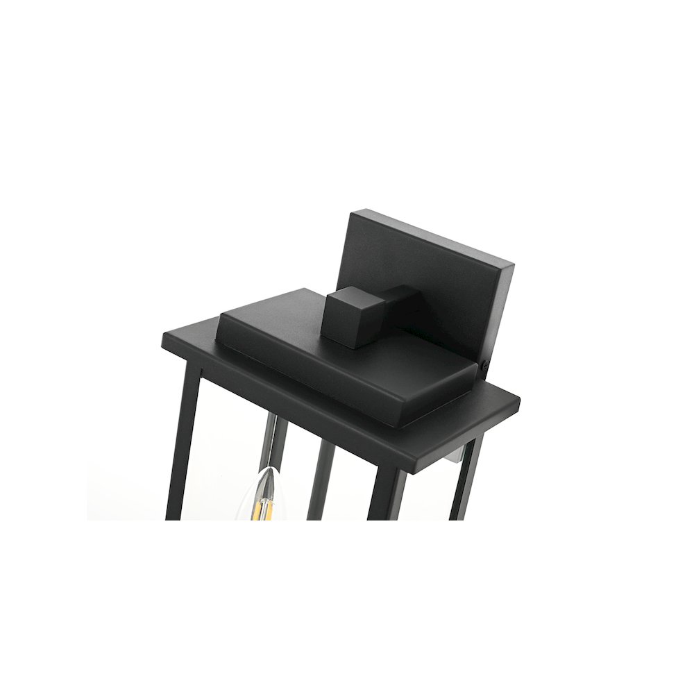 Kaysen 7 inch Outdoor Wall Sconce in Black. Picture 5