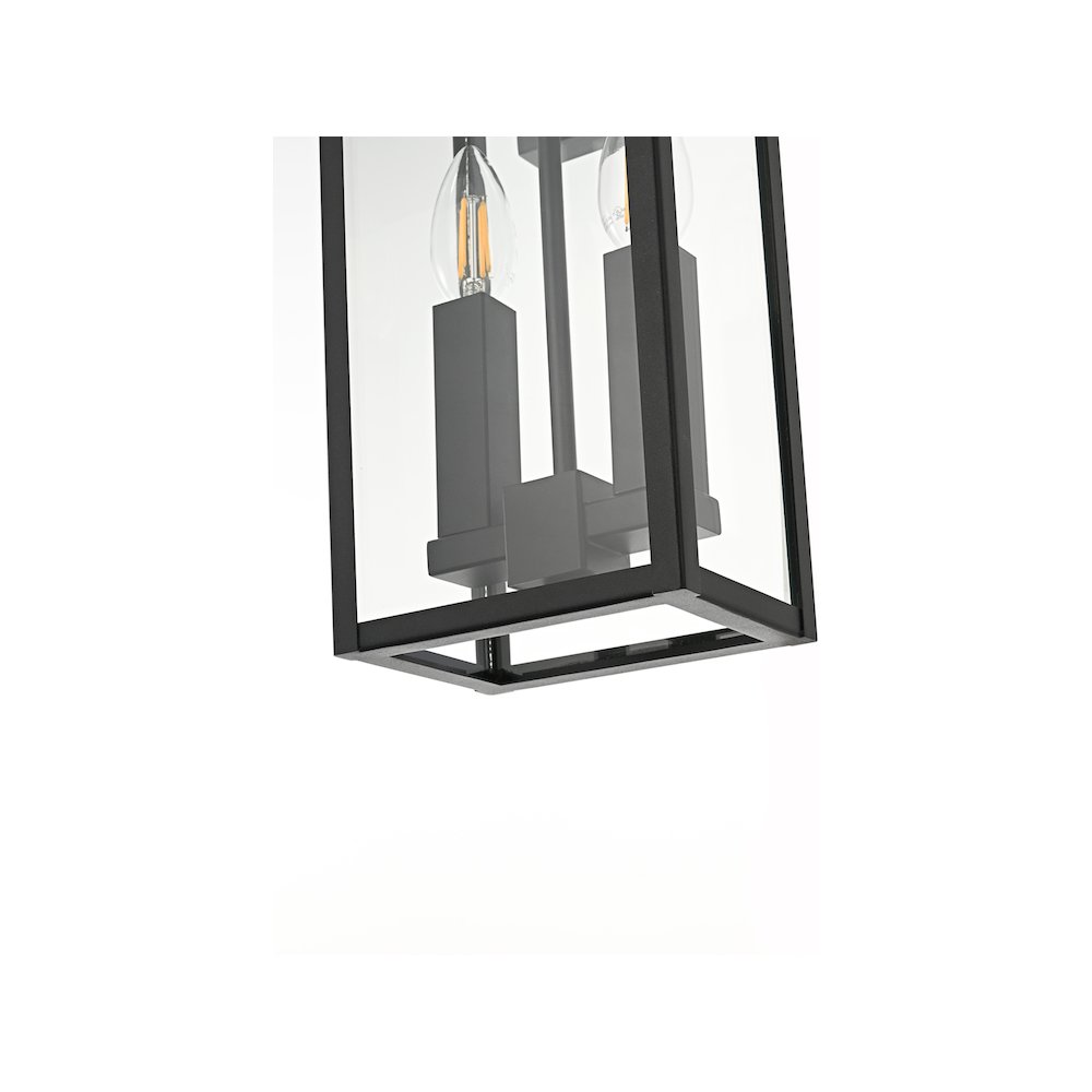 Kaysen 7 inch Outdoor Wall Sconce in Black. Picture 6