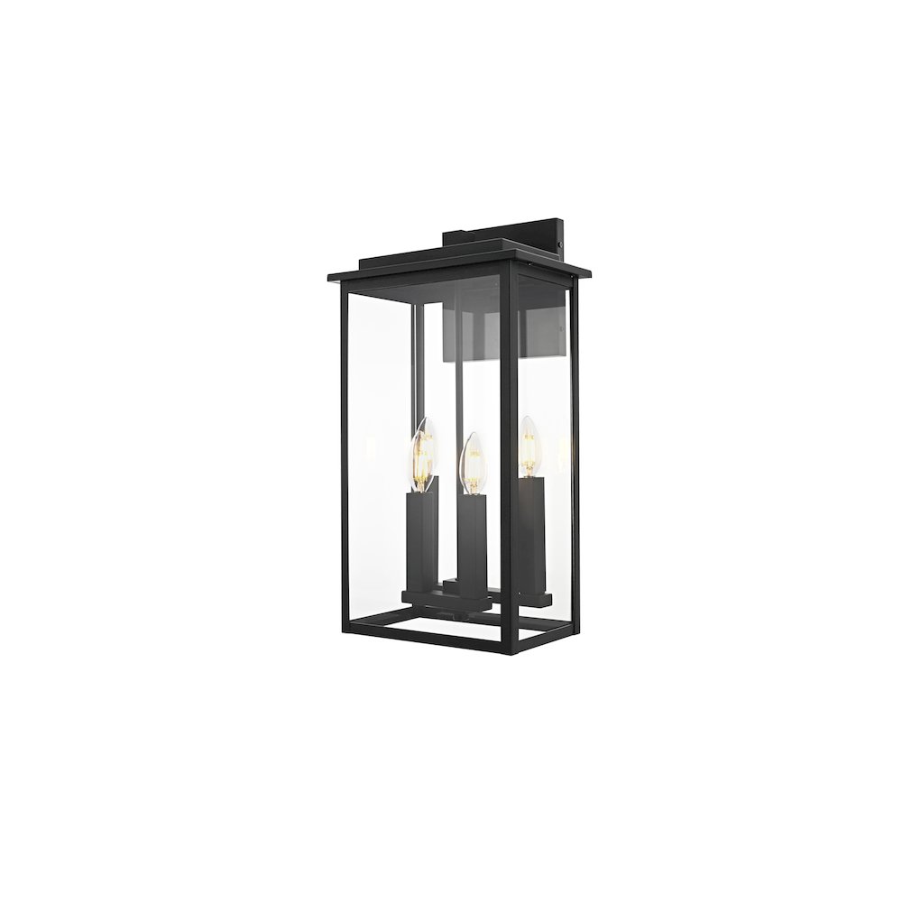 Kaysen 11 inch Outdoor Wall Sconce in Black. Picture 7