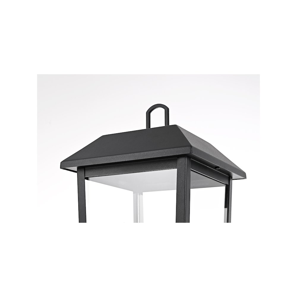 Riggs 8 x 18 inch Outdoor Post Light in Black. Picture 4