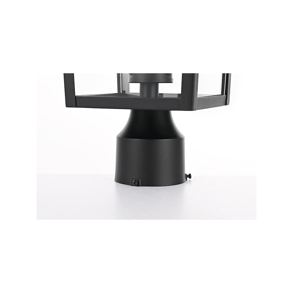 Riggs 8 x 18 inch Outdoor Post Light in Black. Picture 6