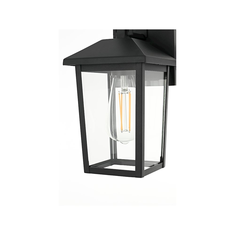 Riggs 5.5 inch Outdoor Wall Sconce in Black. Picture 4