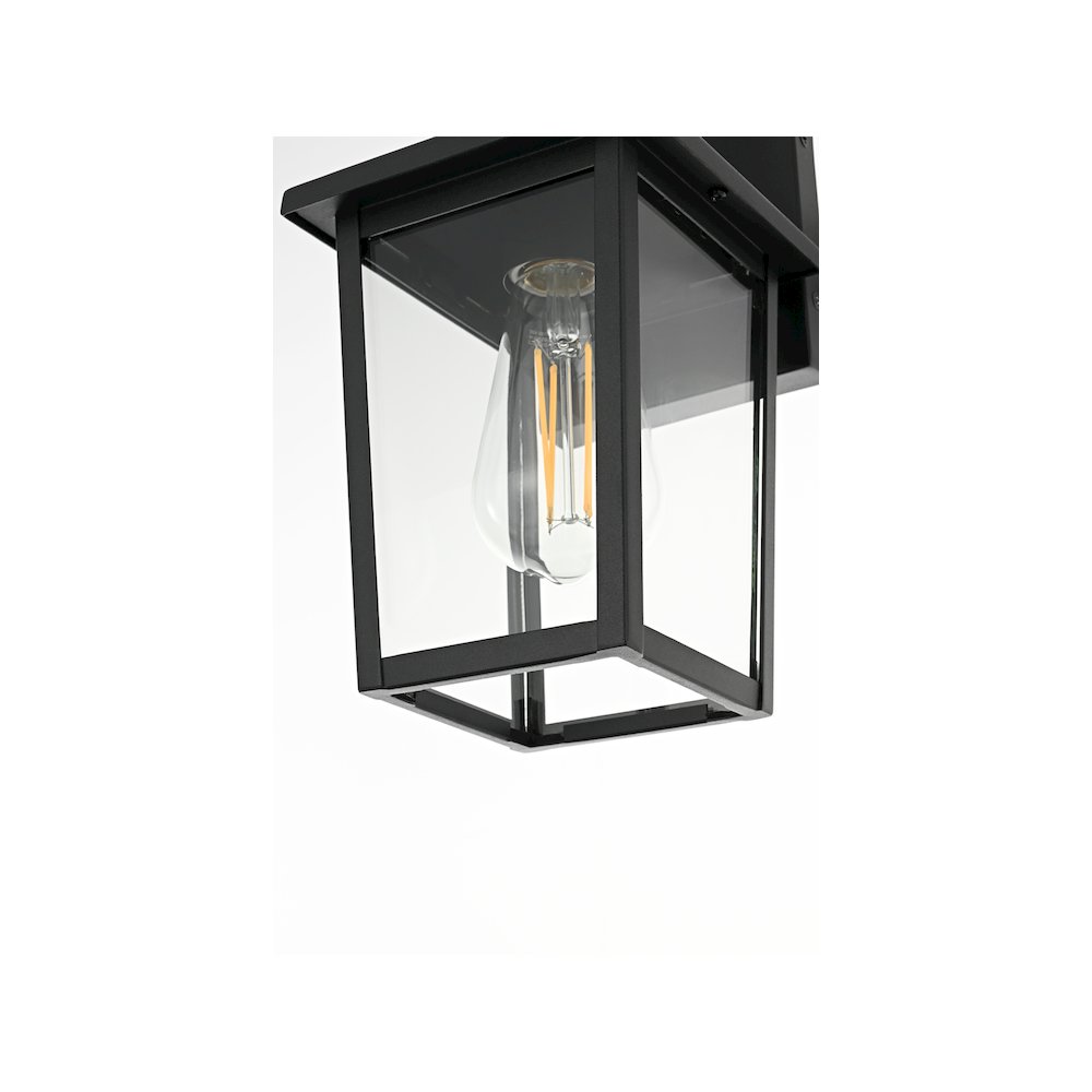Riggs 5.5 inch Outdoor Wall Sconce in Black. Picture 6