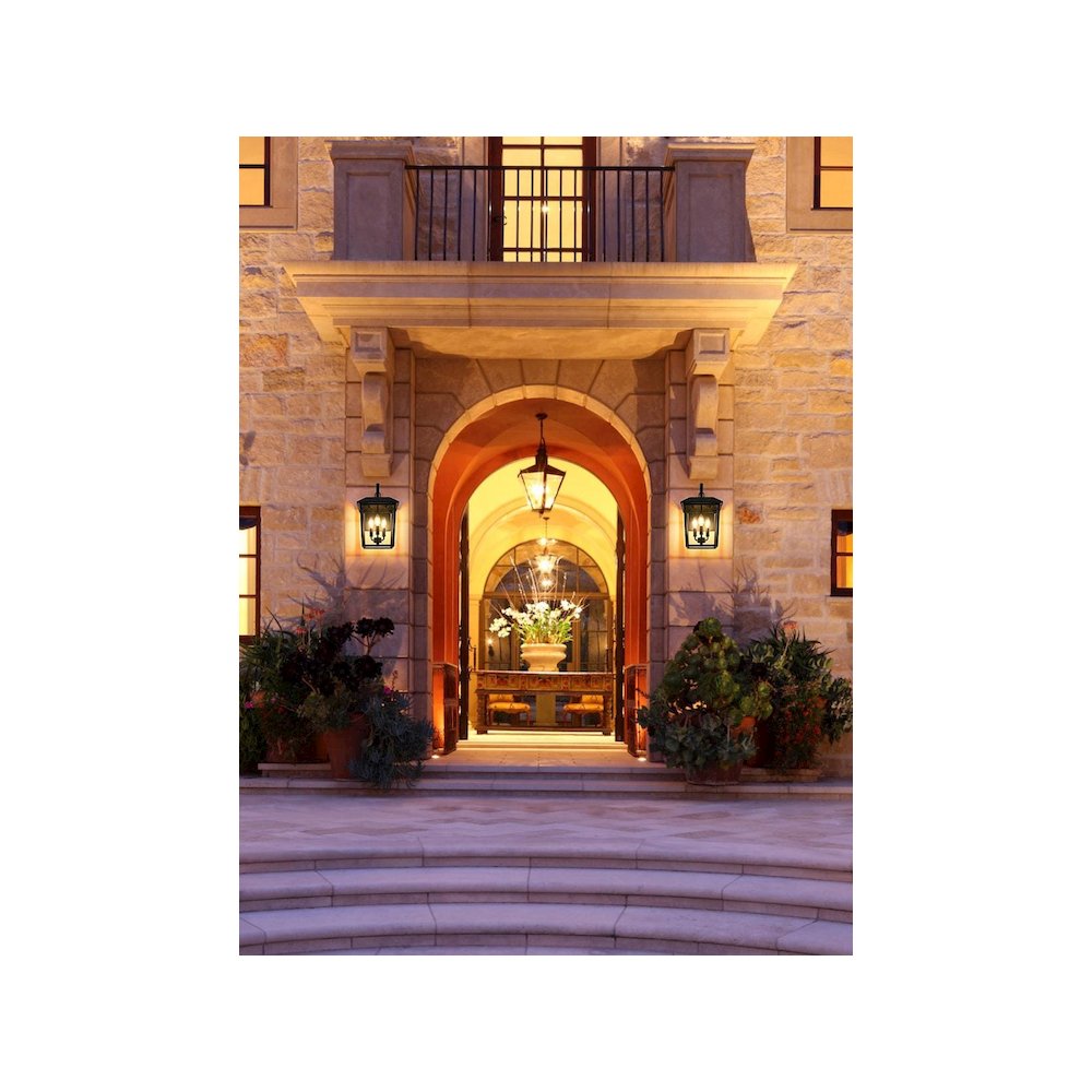 Riggs 10 inch Outdoor Wall Sconce in Black. Picture 2