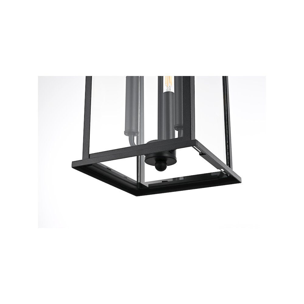 Shepard 8 x 20.5 inch Outdoor Pendant in Black. Picture 6