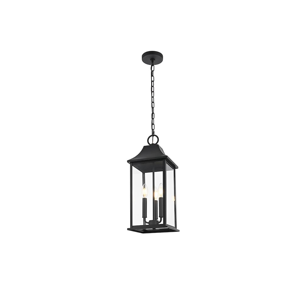 Shepard 8 x 20.5 inch Outdoor Pendant in Black. Picture 8