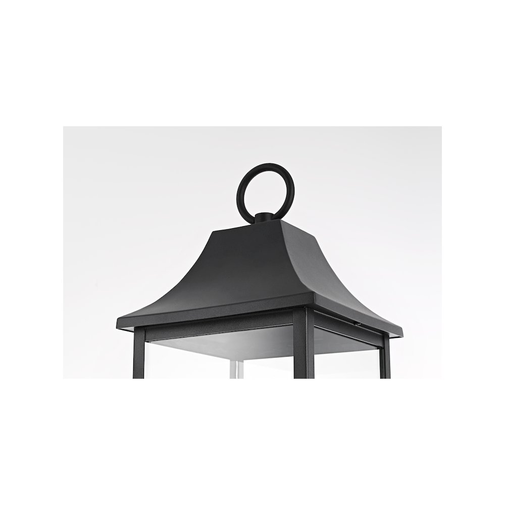 Shepard 8 x 23.5 inch Outdoor Post Light in Black. Picture 4