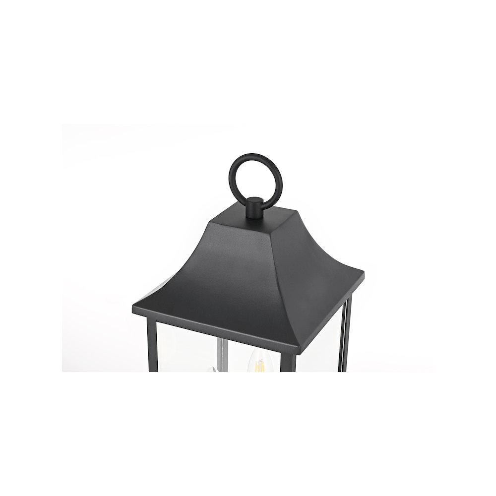 Shepard 8 x 23.5 inch Outdoor Post Light in Black. Picture 5