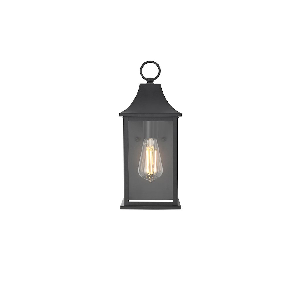 Shepard 6 inch Outdoor Wall Sconce in Black. Picture 1