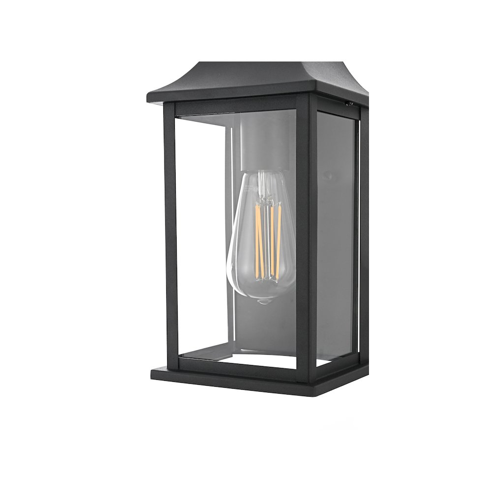Shepard 6 inch Outdoor Wall Sconce in Black. Picture 5