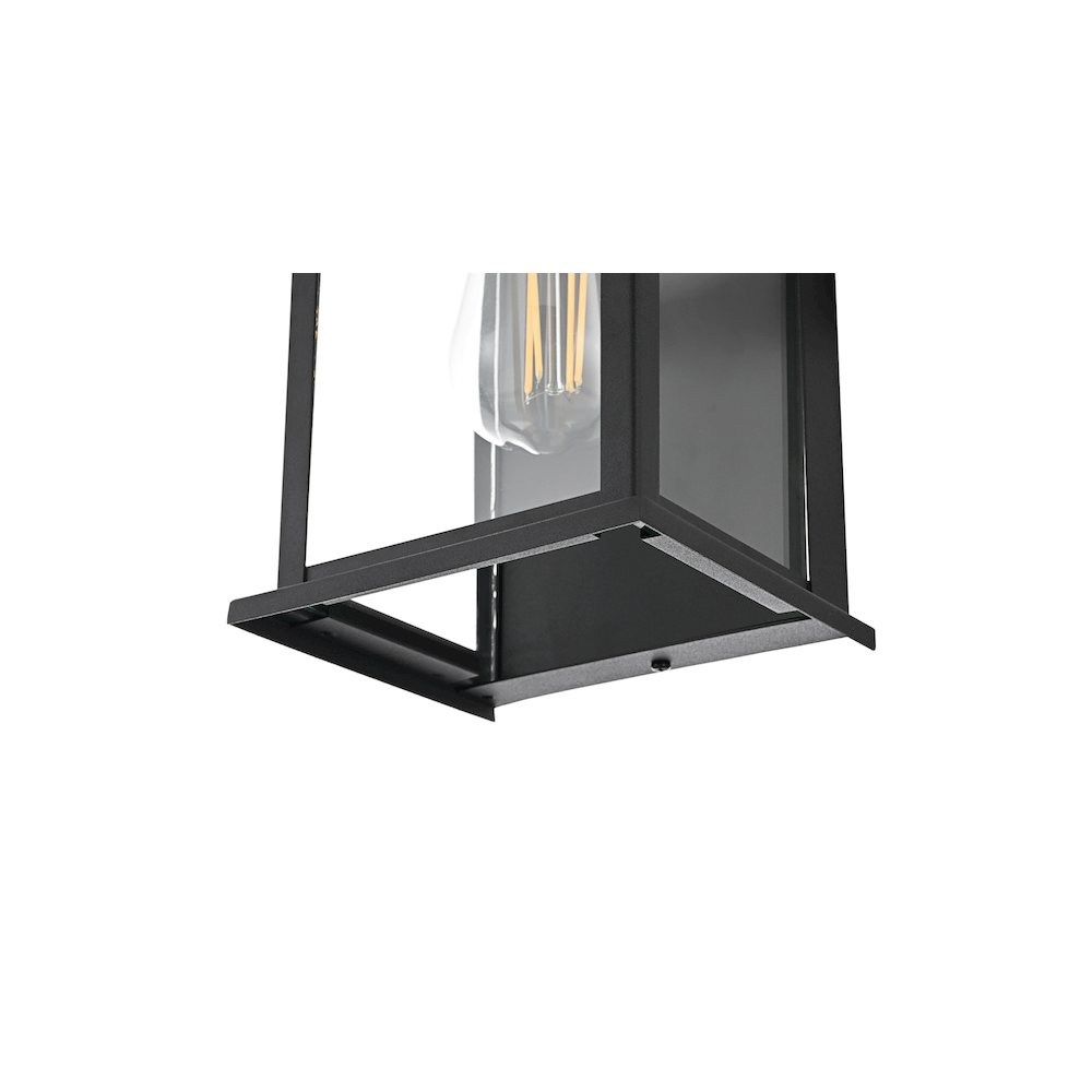 Shepard 6 inch Outdoor Wall Sconce in Black. Picture 6