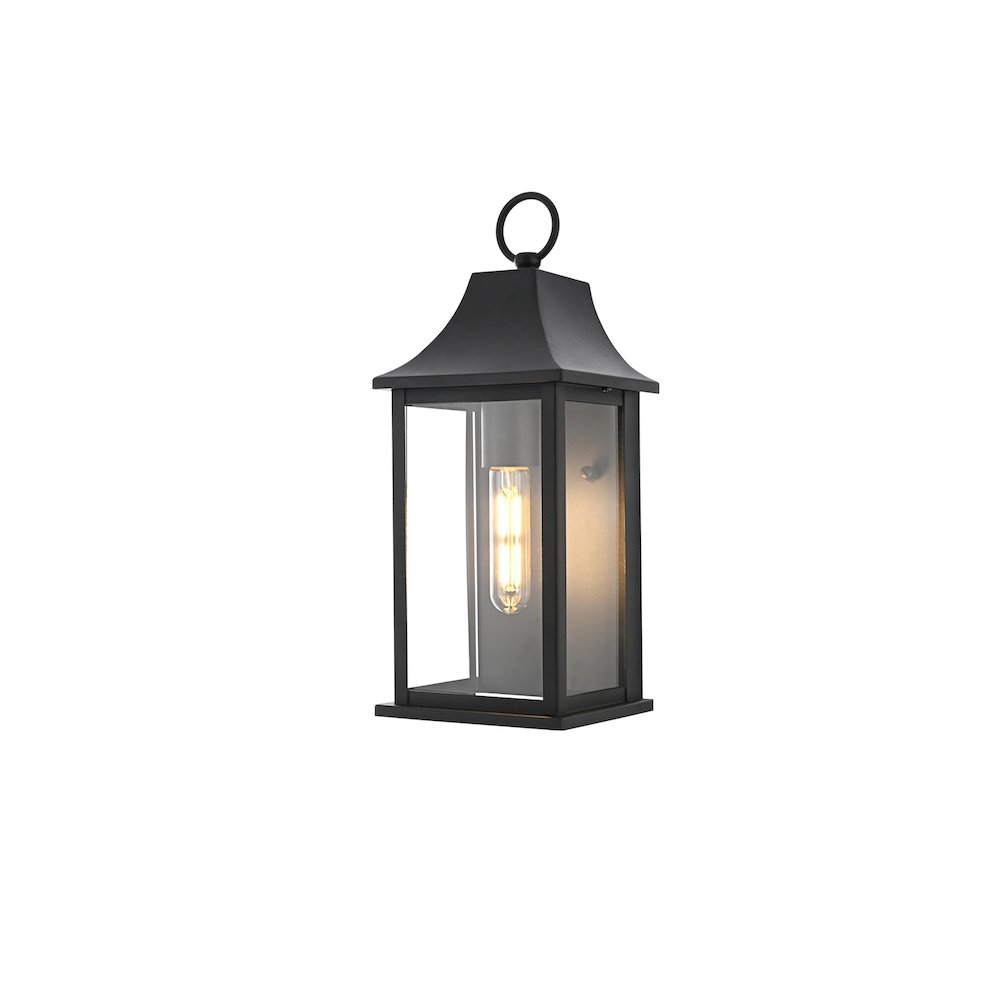 Shepard 6 inch Outdoor Wall Sconce in Black. Picture 7