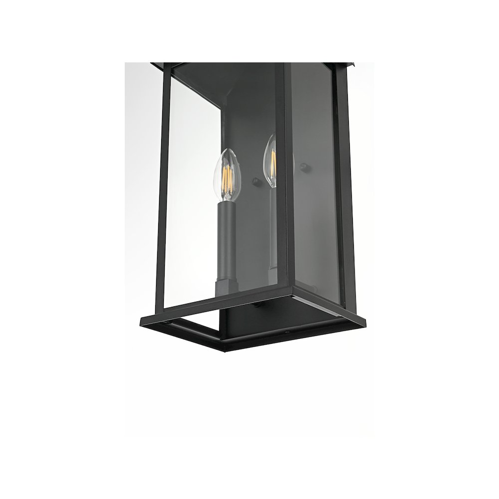 Shepard 8 inch Outdoor Wall Sconce in Black. Picture 6
