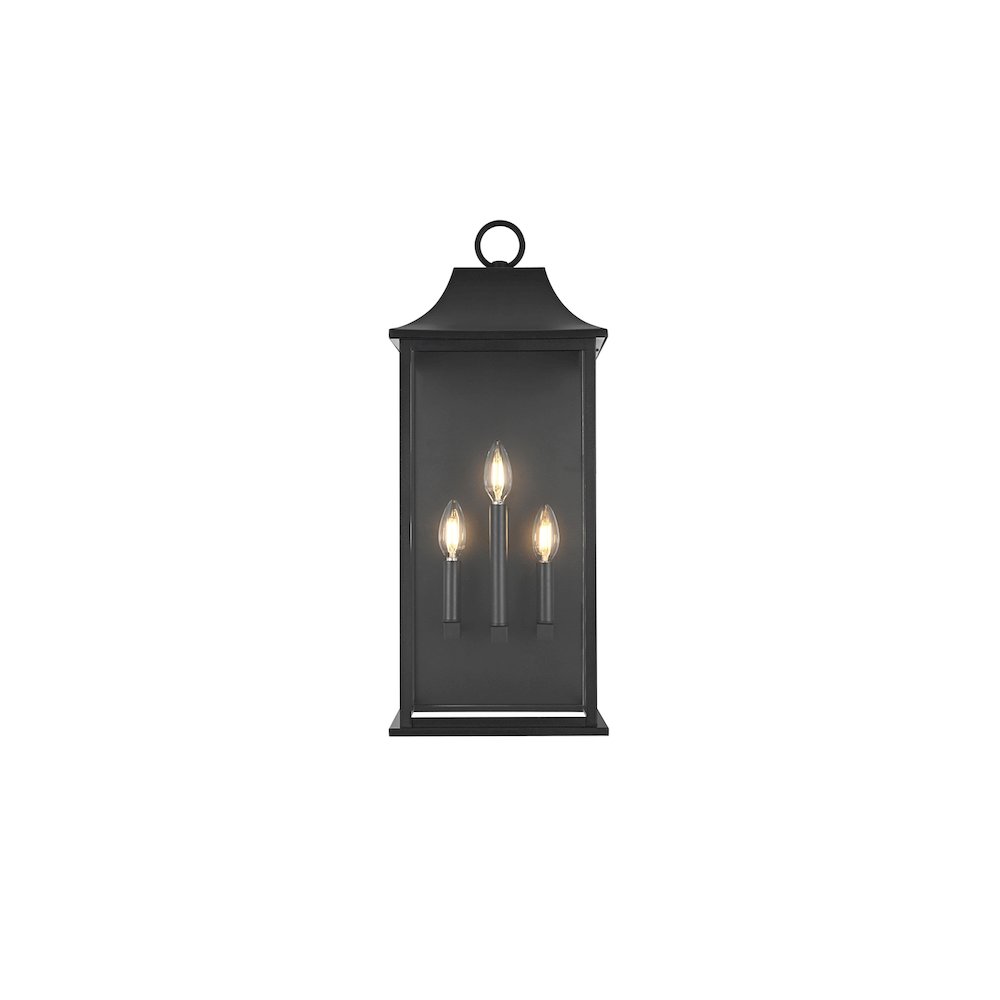 Shepard 10 inch Outdoor Wall Sconce in Black. Picture 1