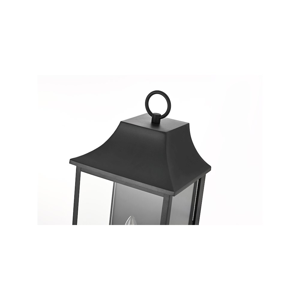 Shepard 10 inch Outdoor Wall Sconce in Black. Picture 5