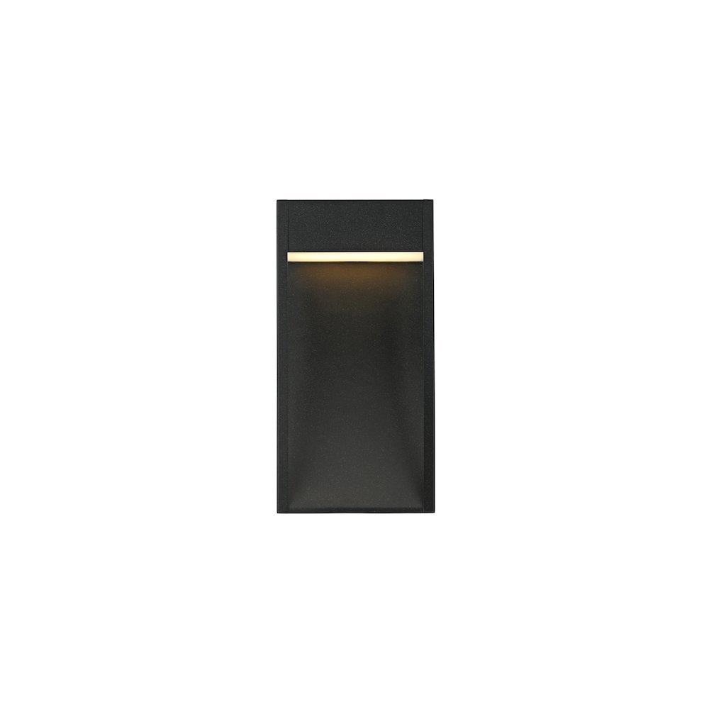 Adriel 7.5 inch Outdoor Wall Sconce in Black. Picture 1