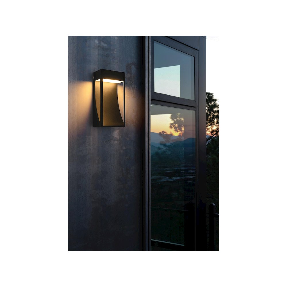Adriel 7.5 inch Outdoor Wall Sconce in Black. Picture 2