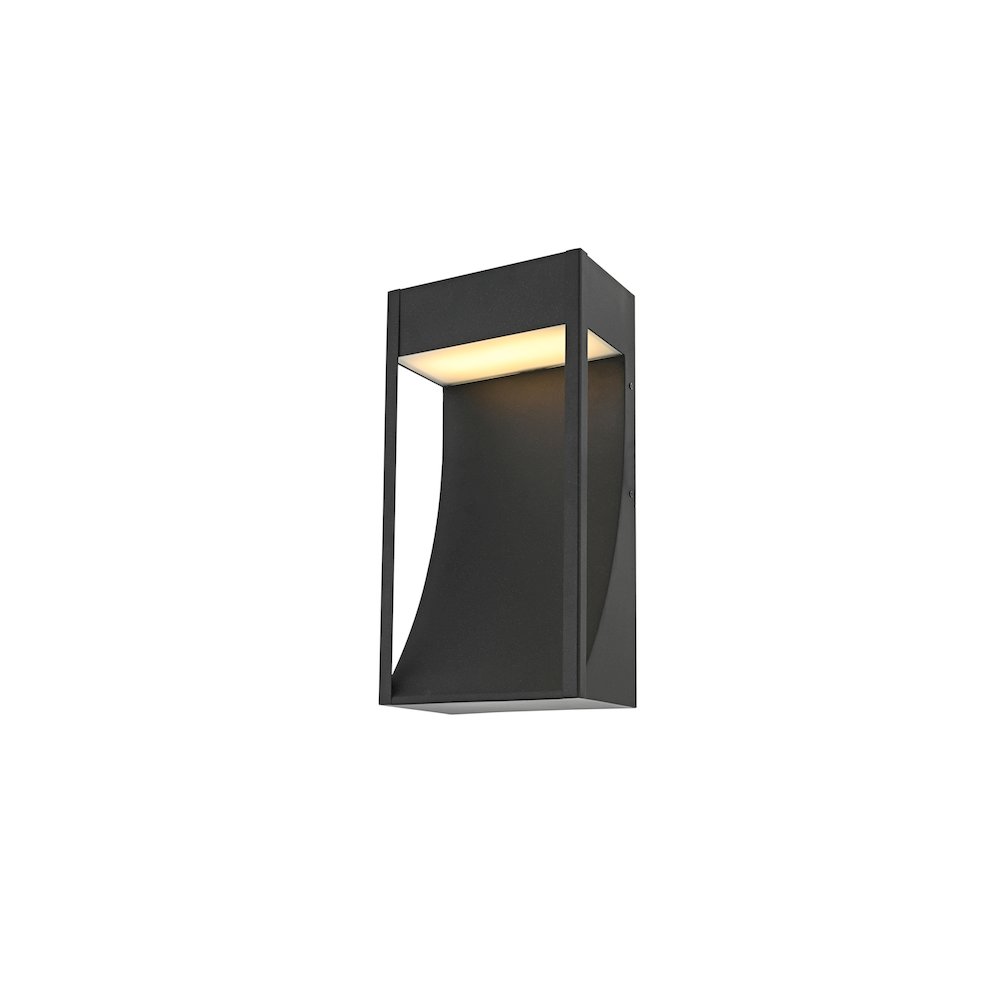Adriel 7.5 inch Outdoor Wall Sconce in Black. Picture 3