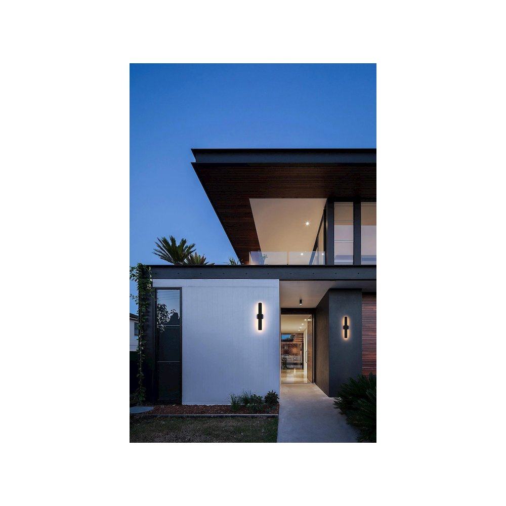 Troy 4.5 x 24 inch Outdoor Wall Sconce in Black. Picture 2