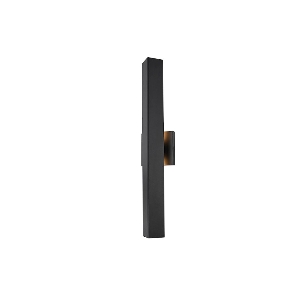 Troy 4.5 x 24 inch Outdoor Wall Sconce in Black. Picture 3
