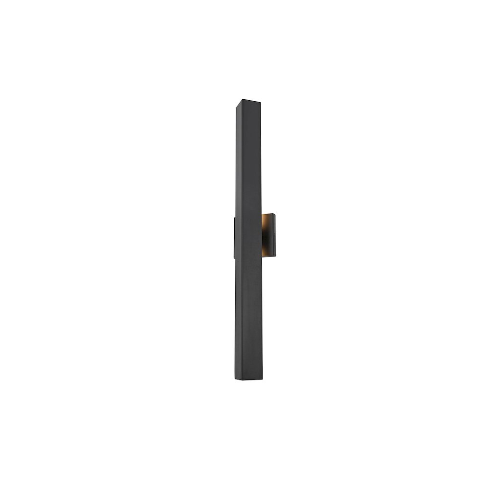 Troy 4.5 x 30 inch Outdoor Wall Sconce in Black. Picture 3