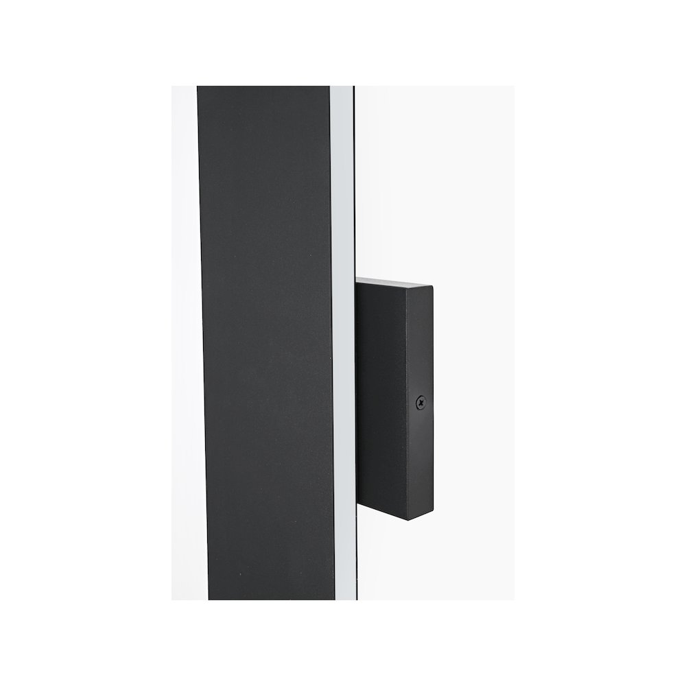 Waylen 4.5 x 18 inch Outdoor Wall Sconce in Black. Picture 4