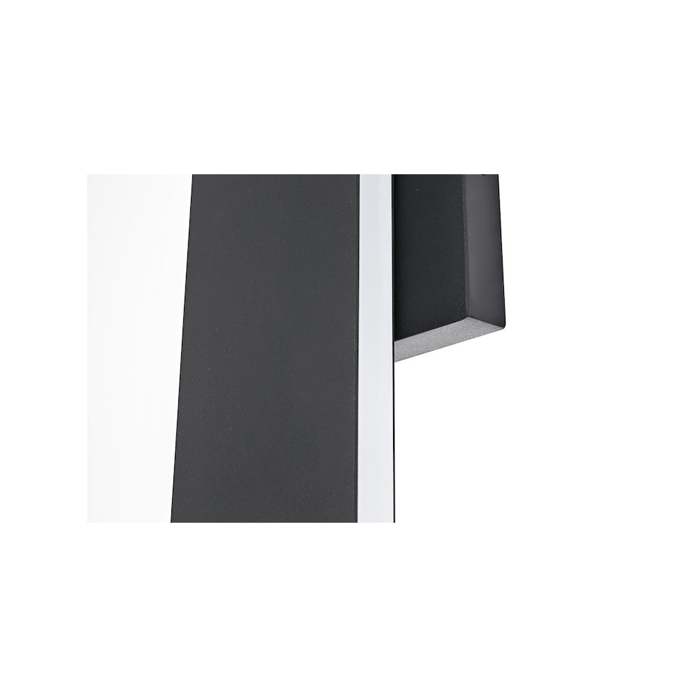 Waylen 4.5 x 18 inch Outdoor Wall Sconce in Black. Picture 6