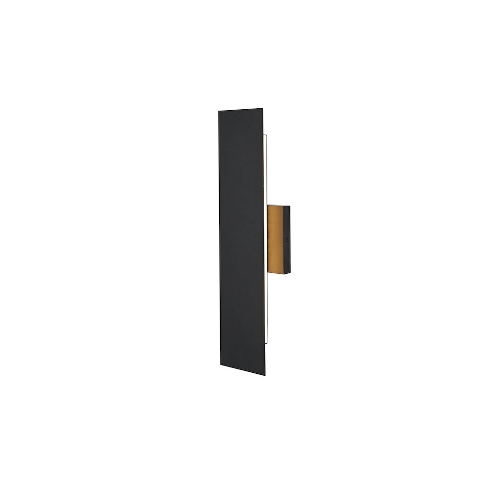 Waylen 4.5 x 18 inch Outdoor Wall Sconce in Black. Picture 7